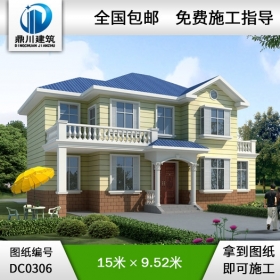 簡單實用的二層農村自建房設計_別墅設計圖紙,農村房屋設計圖