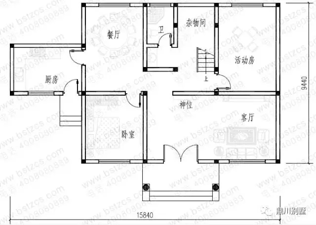 二層的實用小別墅