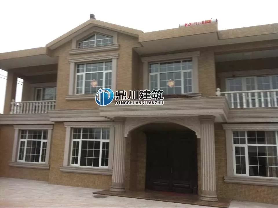 主體37萬的二層自建房設計，實拍美到爆，配上歐式構件更有檔次！