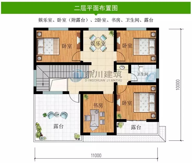 【11*10米】農村二層經濟小別墅，好看實用，為農村生活量身定制！