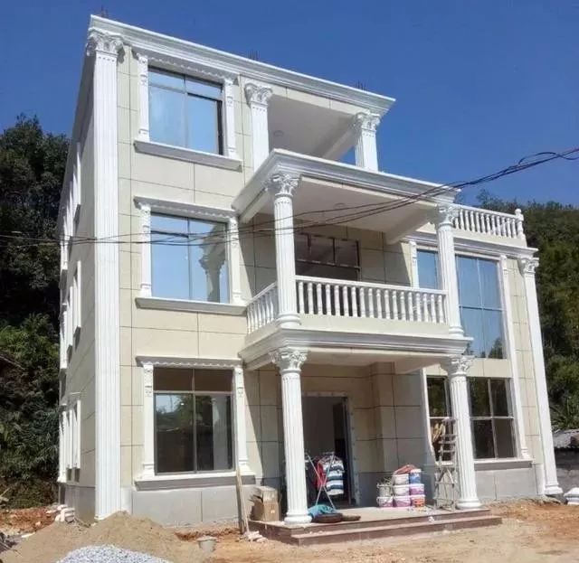 農村自建房巧用羅馬柱，讓房子高端大氣還不貴！