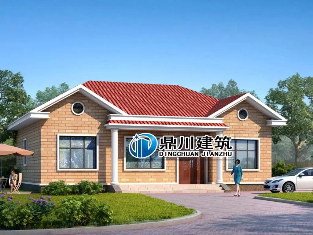 15萬(wàn)就能建的一層農(nóng)村別墅，精致大氣房間多，養(yǎng)老住家首選！