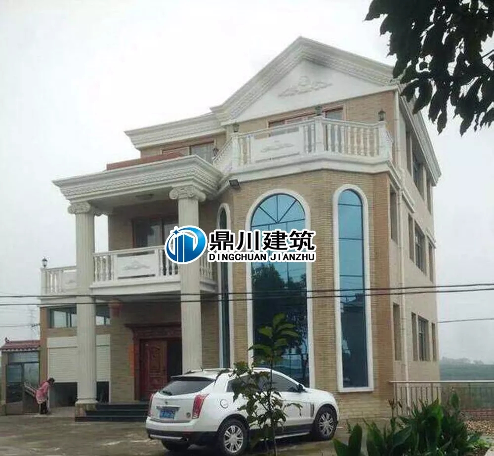 挑空客廳+旋轉樓梯，13×14三層優雅大氣歐式別墅
